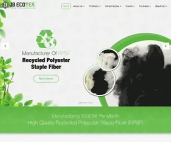 Jbecotex.com(Leading Recycled Polyester Staple Fibre) Screenshot