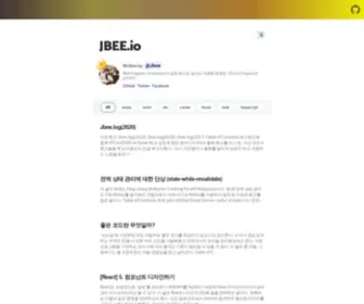 Jbee.io(Blog posted about front end development) Screenshot