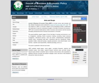 Jbepnet.com(Journal of Business & Economic Policy) Screenshot