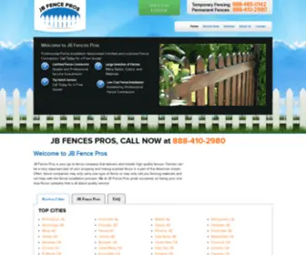 Jbfencepros.com(Fence Installation) Screenshot