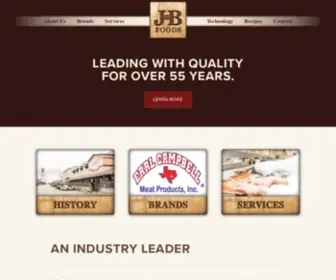 Jbfoods.com(J Bar B Foods) Screenshot