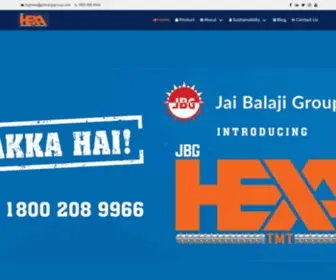 JBghexa.com(TMT Bar Manufacturers in India) Screenshot