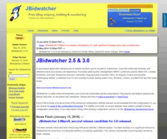 Jbidwatcher.com(EBay) Screenshot