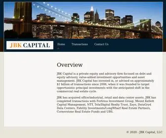 JBkcapital.com(A private equity and advisory firm dealing with principal investments) Screenshot