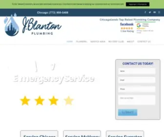 Jblantonplumbing.com(Chicagolands Top Rated Plumbing Company) Screenshot