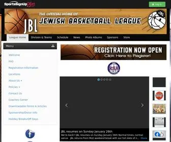 JBlhoops.org(Jewish Basketball League) Screenshot