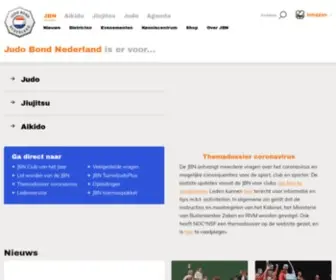 JBN.nl(Judo Bond Nederland) Screenshot