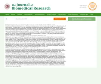 JBR-Pub.org.cn(The Journal of Biomedical Research) Screenshot