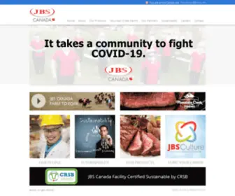 JBsfoodcanada.ca(JBS Foods) Screenshot