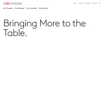 JBsfoodsgroup.com(JBS Foods) Screenshot
