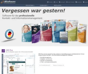 Jbsoftware.de(Lösungen für das professionelle Kontakt) Screenshot