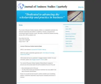 JBSQ.org(Journal of Business Studies Quarterly) Screenshot