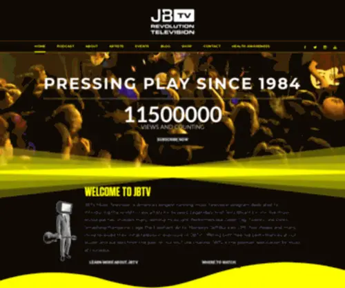 JBtvonline.com(JBTV Music Television) Screenshot