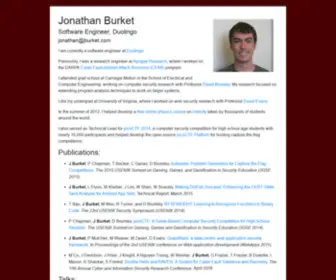 Jburket.com(Jonathan Burket) Screenshot