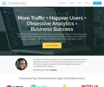 Jbwebanalytics.com(Happier Users) Screenshot