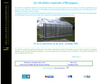 Jbyorchid.fr(Les orchidées tropicales d'Hergugney) Screenshot