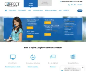 JC-Correct.com(Jazyková škola Brno) Screenshot