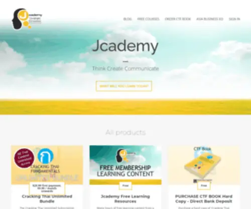 Jcademy.com(Online Learning Portal) Screenshot