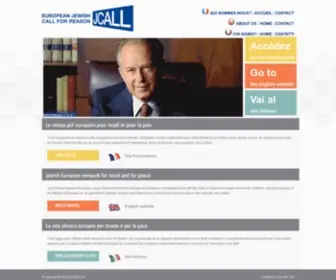 Jcall.eu(Le réseau juif européen pour Israël et pour la paix) Screenshot