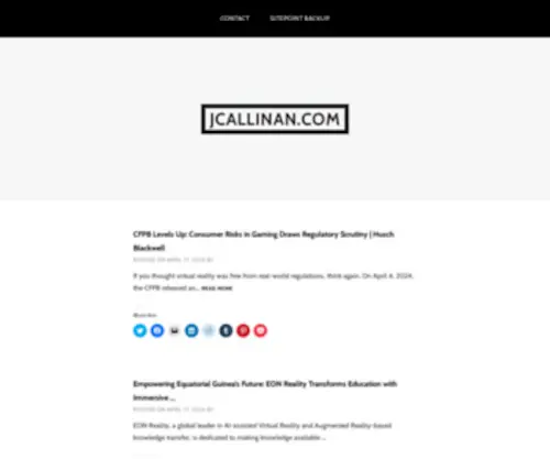 Jcallinan.com(Jeremy Callinan) Screenshot
