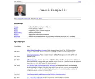 Jcampbell.com(Home page for James I. Campbell Jr. website) Screenshot