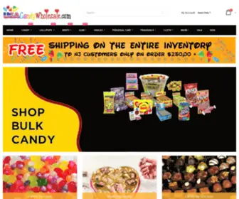 Jcandy.net(UsaCandyWholesale.Com I Online Wholesale Store Candy Bulk Lollipops Bubble Gum Mints & More) Screenshot