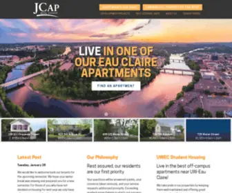 Jcaprealestate.com(Eau Claire Apartments & Commercial Spaces for Rent) Screenshot