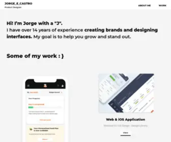 Jcastrodesigns.com(Product Designer) Screenshot