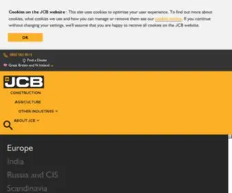 JCB.co.uk(JCB Home) Screenshot