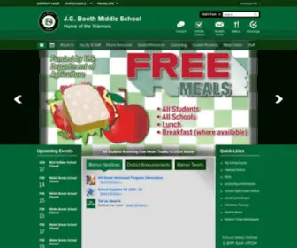 Jcbooth.org(JC Booth Middle School ) Screenshot