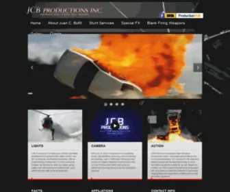 JCBproductionsinc.com(Stunt Coordinator/Special Effects in Miami) Screenshot