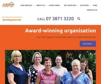 Jccagedcare.org.au(Jubilee Community Care Brisbane) Screenshot