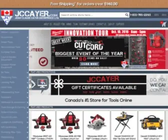 Jccayer.com(Online Tool and Accessory Store) Screenshot