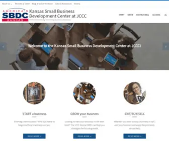 JCCCSBDC.com(Professional advising and training for Kansas businesses) Screenshot