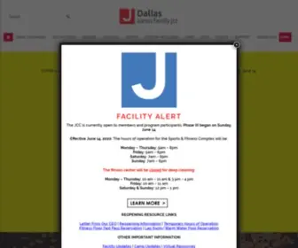 JCCDallas.org(Aaron Family Jewish Community Center of Dallas) Screenshot