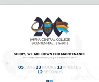 JCC.lk(The official website of Jaffna Central College) Screenshot