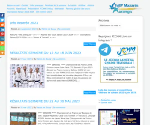 JCCMM.fr(Judo Club de Chilly Mazarin) Screenshot