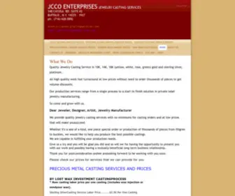 Jccojewelrycastingservices.com(JCCO ENTERPRISES Jewelry Casting Services) Screenshot