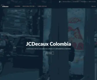 JCDecaux.com.co(JCDecaux Colombia) Screenshot