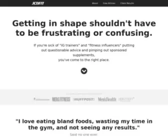 JCDfitness.com(Fitness And Nutrition Made Simple For The Working Man And Woman) Screenshot