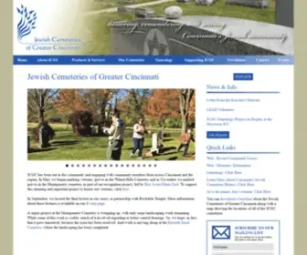 Jcemcin.org(Jewish Cemeteries of Greater Cincinnati) Screenshot