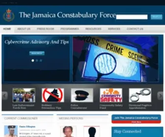 JCF.gov.jm(Jamaica Constabulary Force) Screenshot