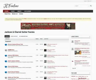 Jcfonline.com(Jackson & Charvel Guitar Fourms) Screenshot