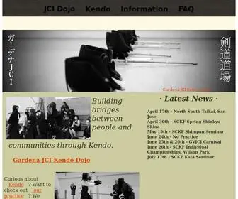 Jcikendo.com(Gardena JCI Kendo) Screenshot