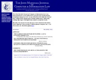 Jcil.org(The John Marshall Journal of Computer & Information Law) Screenshot