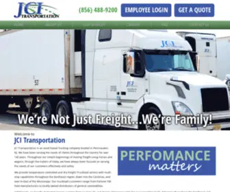 Jcitransportation.com(New Jersey Trucking Company) Screenshot