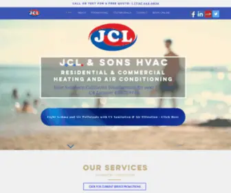 Jclandsonshvac.com(Air Conditioning) Screenshot