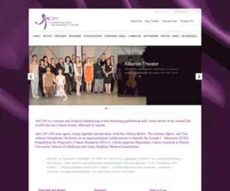 JCM-Artcan.org(A Fundraising Event for Pancreatic Cancer) Screenshot