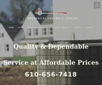 Jcmechanicalhvacr.com(JC Mechanical Heating & Cooling) Screenshot