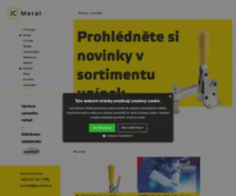 Jcmetal.cz(Výrobce upínacího nářadí) Screenshot